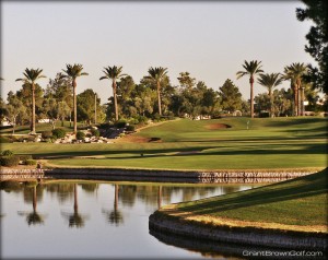 The fourth hole at Ocotillo Golf Club, Chandler, AZ
