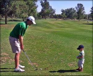 Me practicing under the watchful eye of my son, Nathan.