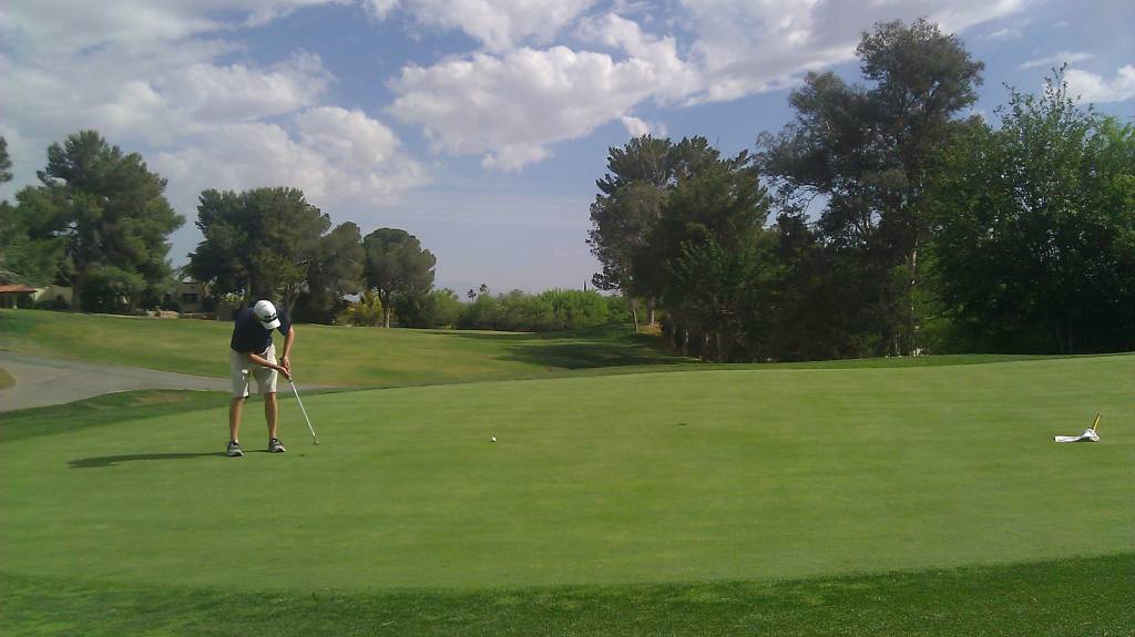 I made this eagle putt on hole #18 the second day!