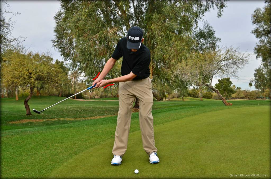 Long Putt No Wrist Backswing lines