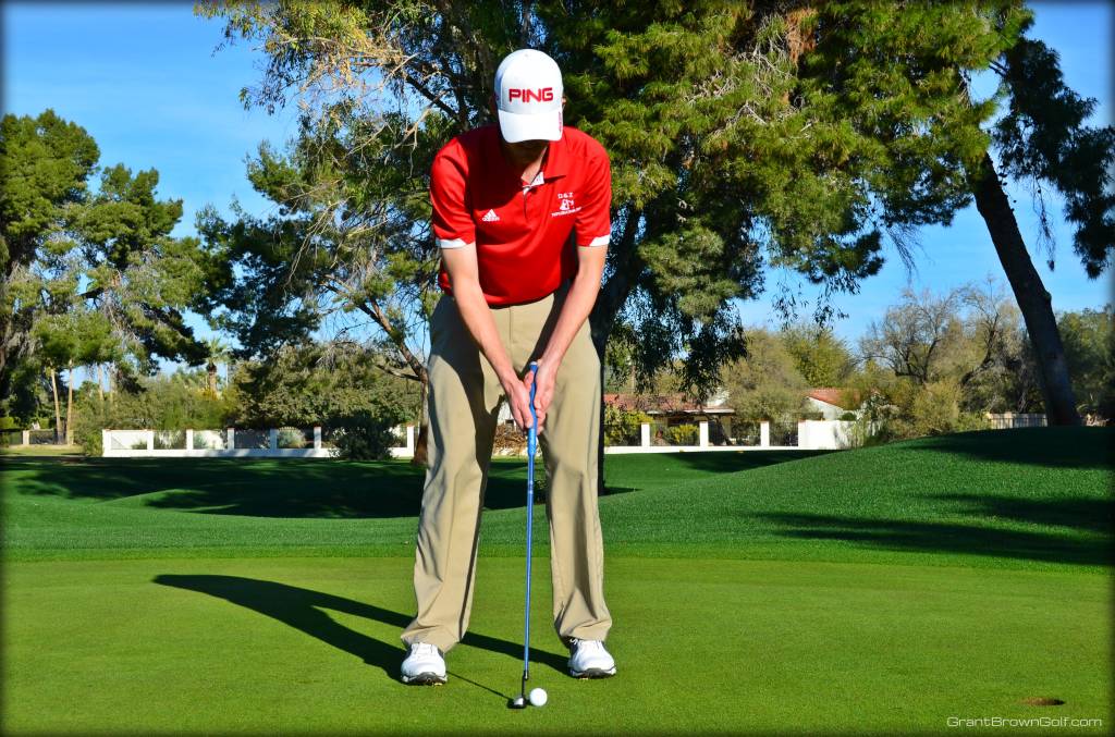 Putting clubhead setup