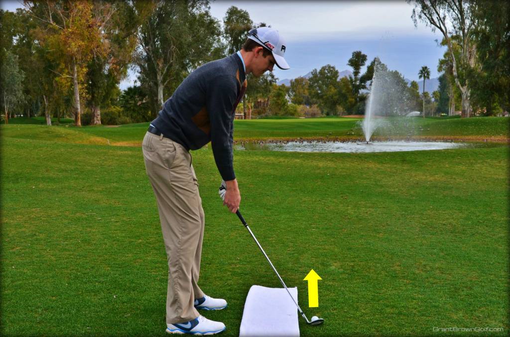 Check your alignment with a golf towel