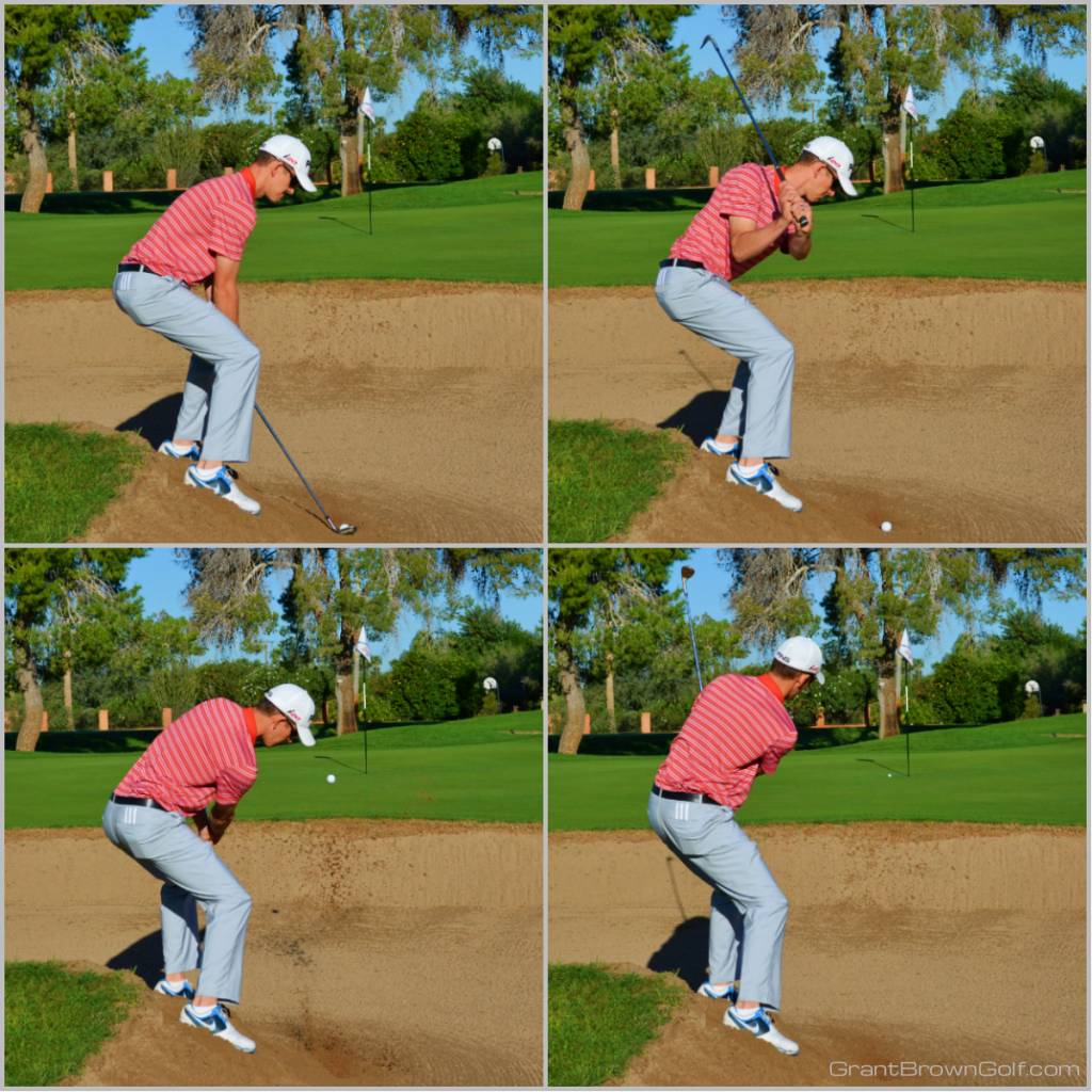 Sand Ball way below feet collage